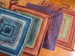 crochet temperature blanket